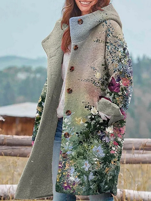 Demetra™ - Cappotto invernale floreale