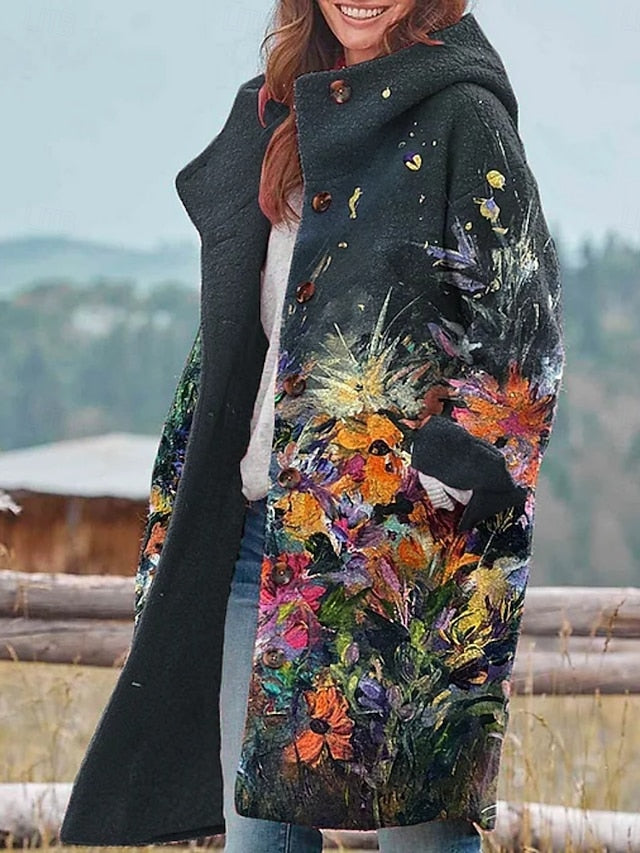Demetra™ - Cappotto invernale floreale
